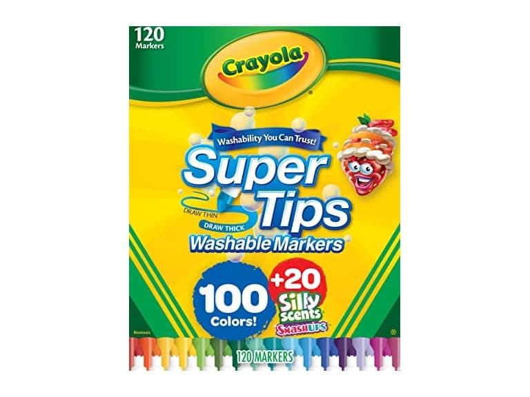 Crayola Super Tips & Silly Scents Washable Marker Set - Image 1