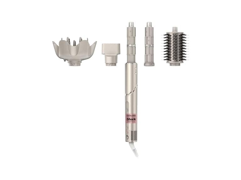 Shark FlexStyle Air Styling & Drying System, Powerful Hair Blow Dryer & Multi-Styler with Auto-Wrap Curlers, Curl-Defining Diffuser, Oval Brush, & Concentrator Attachment, Stone, HD435 (Open Box) - Image 1