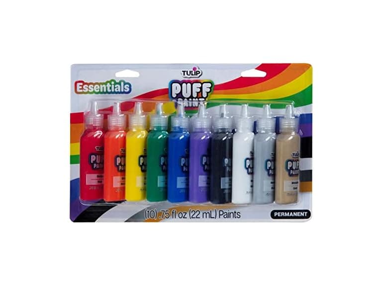 Tulip Puff Paint Essential Rainbow Colors 10-pack - Image 1