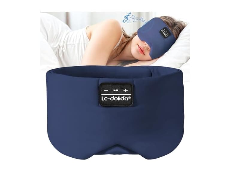 Silk Sleep Mask Bluetooth Headphone - Image 1