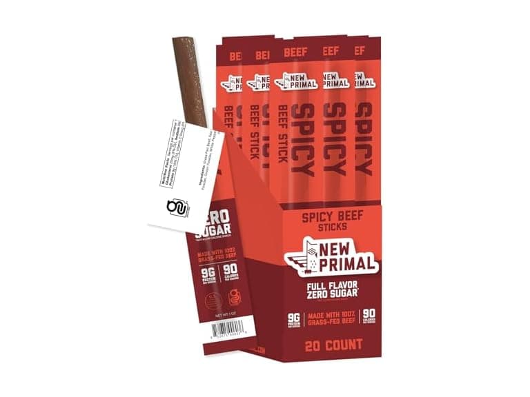 New Primal Spicy Beef Sticks, 20ct - Image 1