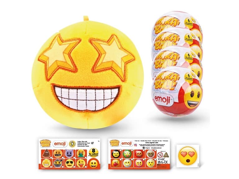 Miraball Surprise Plush - Emoji 4PK - Image 1