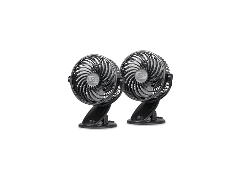 BLACK+DECKER BFDC42PK 4in Convertible Clip Fan 2pk - Image 1