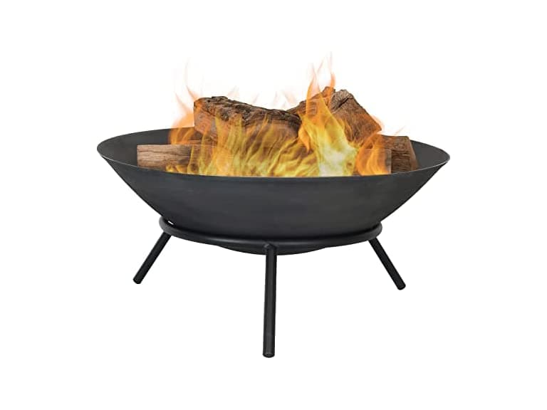 22" Diameter Raised Cast Iron Fire Pit Bowl - Image 1