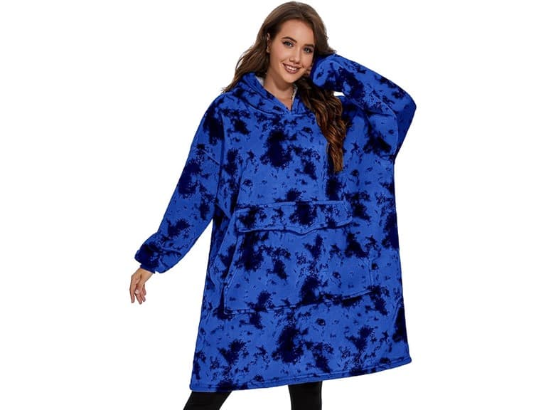 Wearable Blanket Hoodie, Oversized - Image 1