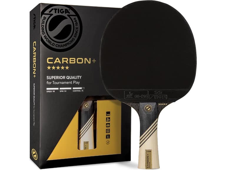 STIGA Carbon+ Ping Pong Paddle - Image 1