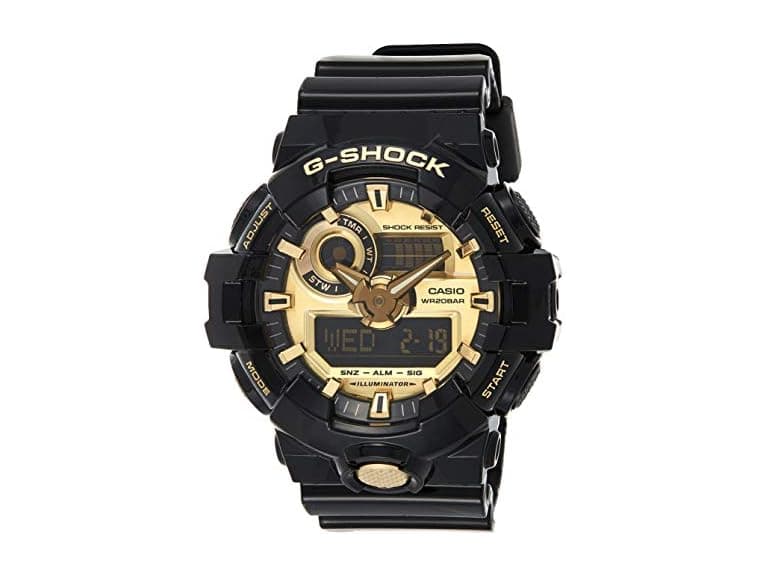 Casio Men's 'G Shock' Quartz Resin Casual Watch, Color:Black (Model: GA-710GB-1ACR) (Open Box) - Image 1