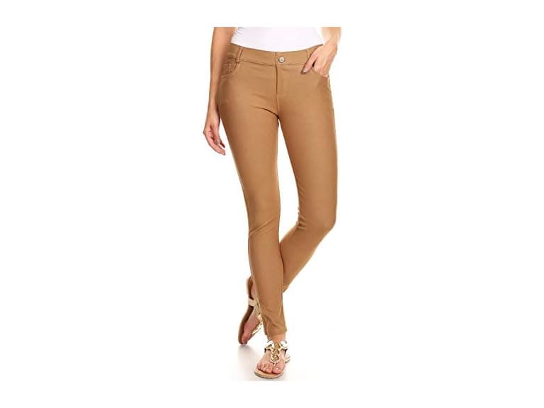 Yelete Women Full Length Cotton-Blend Jeggings - Image 1