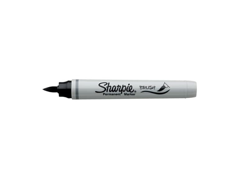 Sharpie Brush Tip Permanent Marker - Black - Image 1