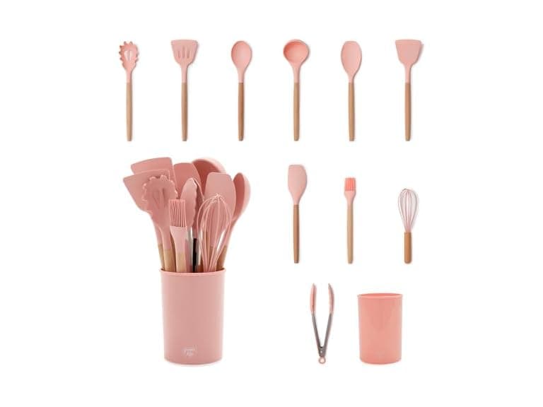 GreenLife 11 Piece Silicone Utensil Crock Set - Image 1