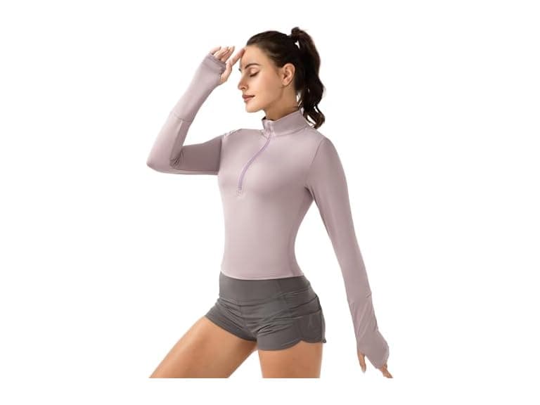 Ggov Women Crop Tops Women's Long Shirt Purple - Image 1