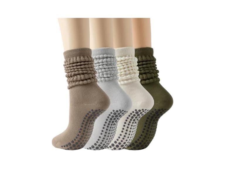 Holaraon Slouch Socks for Women with Grip - Image 1
