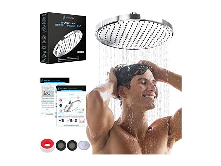 10" Ceiling/Wall Mount Rain Shower Head - Image 1