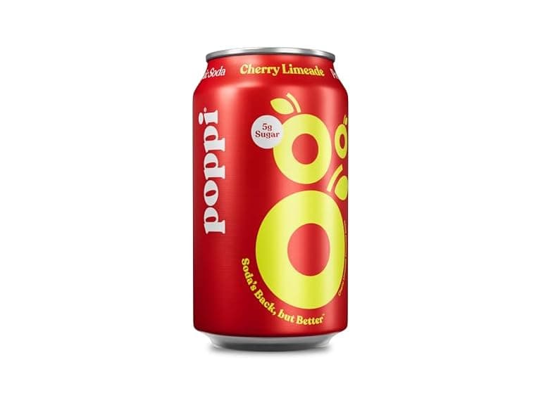 1CT Poppi Sparkling Prebiotic Soda Beverage Cherry Limeade - Image 1