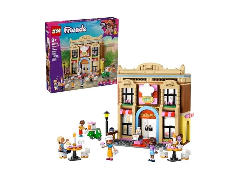 LEGO Friends Restaurant and Cooking School Toy Building Set - Image 1
