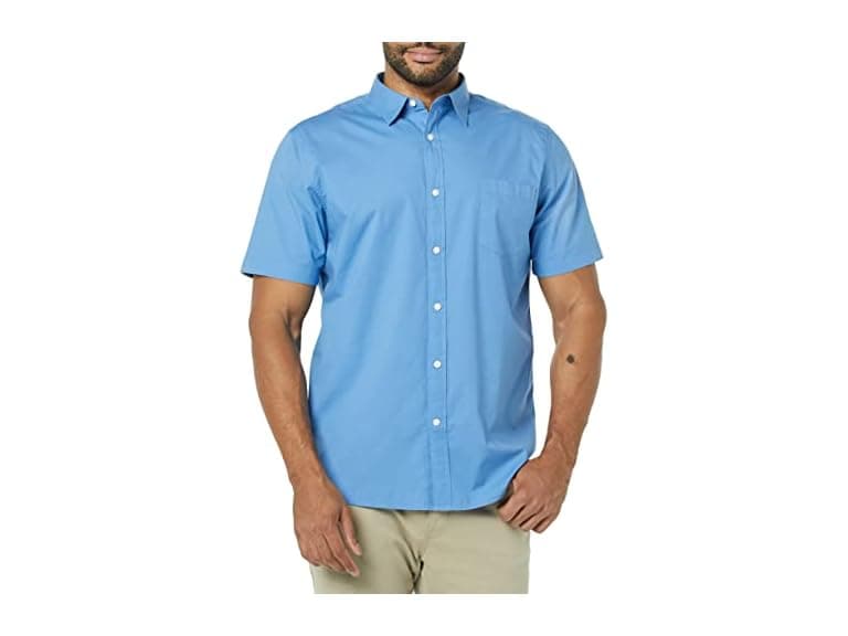 Amazon Essentials Men X-Large Shirt Navy White Buf - Image 1