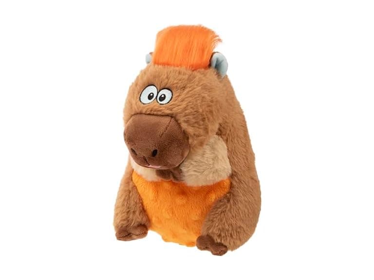 goDog Silent Squeak Capybara Ultrasonic Squeaky Dog Toy - Image 1