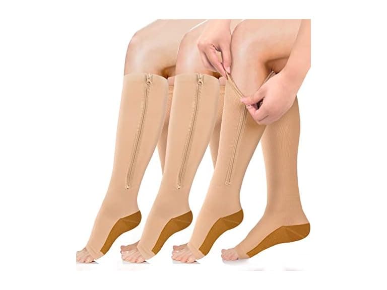 Sooverki Men's (L/XL) Copper Compression Socks - Image 1