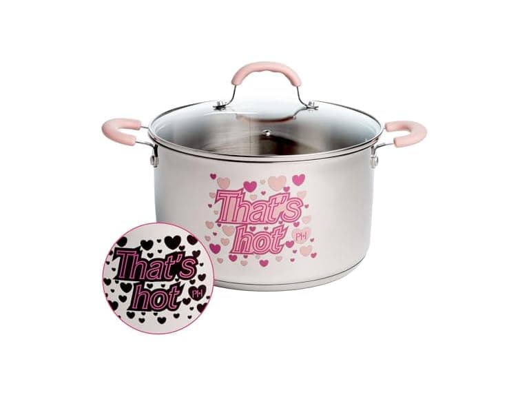 Paris Hilton 8Qt Stock Pot Pink - Image 1
