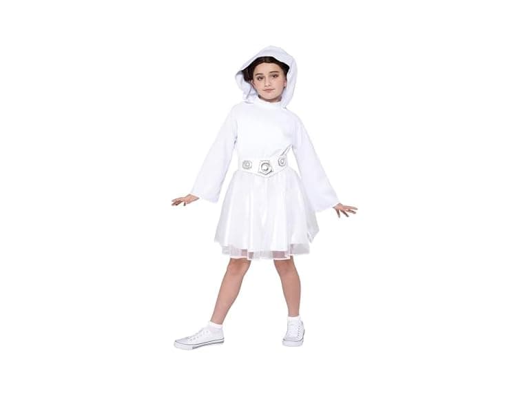 Princess Leia Star Wars Girl's Costume Dress - Image 1