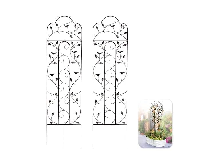Idzo 60in 5ft 100% Metal Garden Trellises Outdoor - Image 1