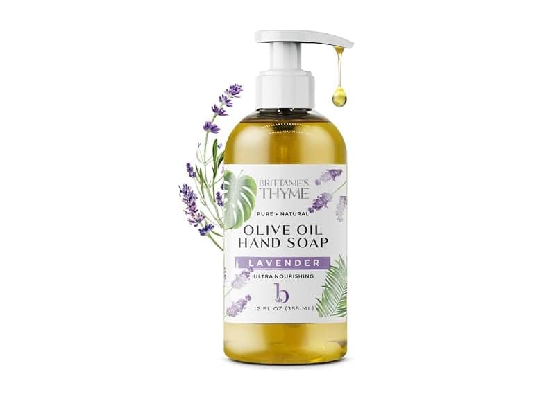 Brittanies Thyme Organic Hand Soap Lavender 12oz - Image 1