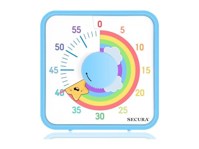 Secura 60-Minute Visual Timer, 7.5" Timer - Image 1