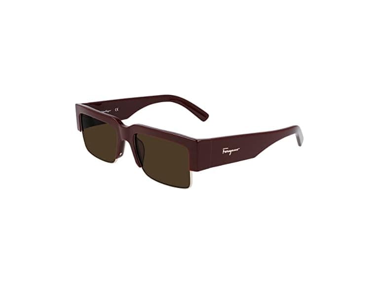 Ferragamo Unisex SF276S 637 Sunglasses Bordeaux/Gold - Image 1
