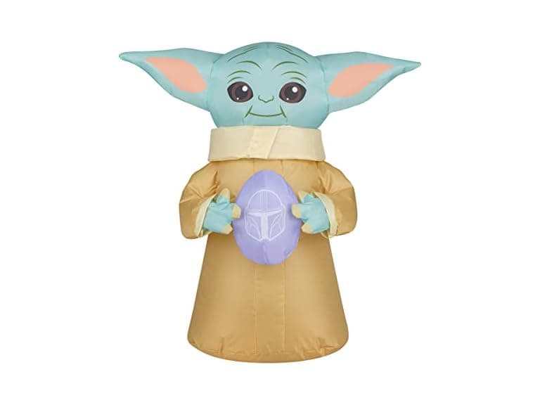 National Tree Company 18 inch Easter Inflatables Baby Yoda - Image 1