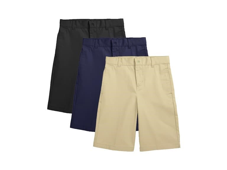 3PK Boys Stretch Cotton Chino Shorts - Image 1