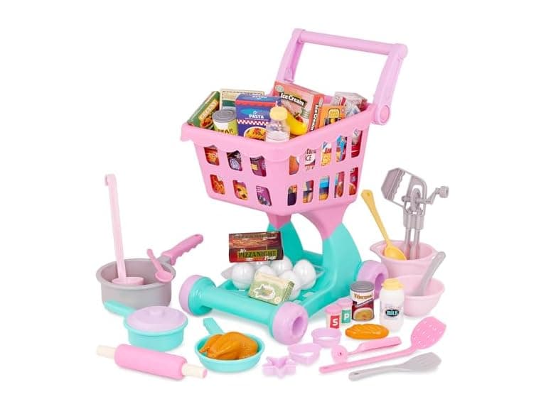 Battat – Play Circle – Shopping Cart & Grocery Set for Kids - Image 1