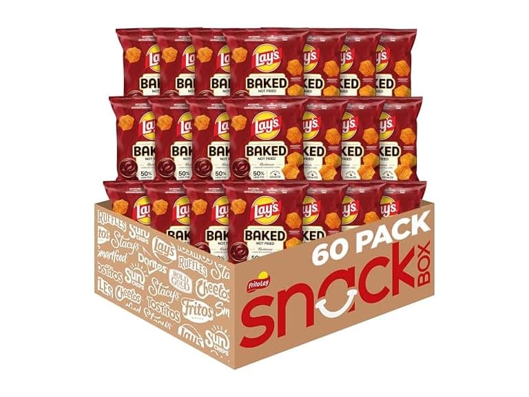 60PK Baked Lay’s Potato Chips, Barbecue - Image 1