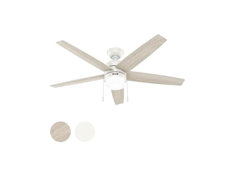Hunter Fan 52" Casual Fresh White Indoor Ceiling Fan - Image 1