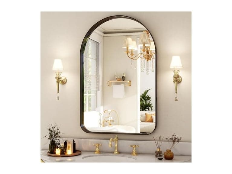 36"X24" Arched Bathroom Mirror - Modern - Image 1