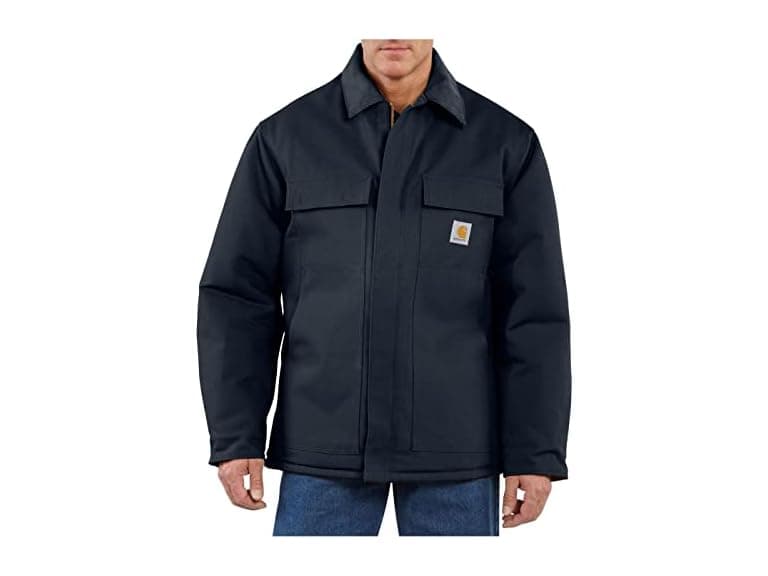 Duck Insulated Traditional Coat Navy (4XL) - Image 1