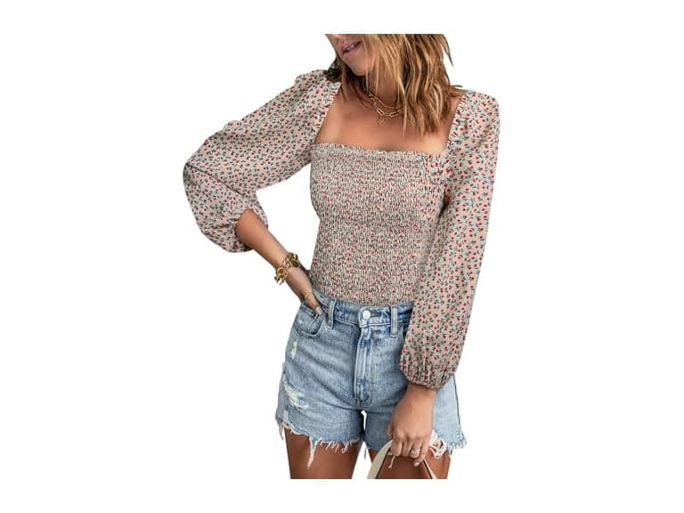 Evaless Women (L) Fall Clothes Trendy Long Shirt - Image 1