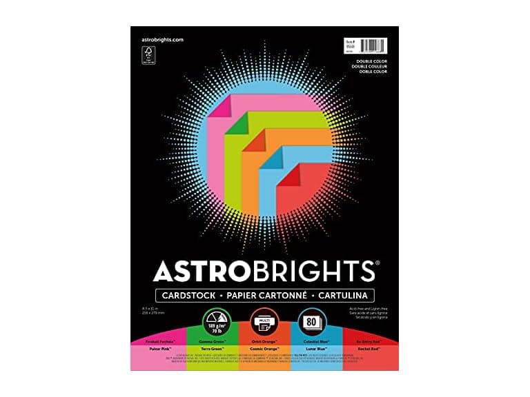 Astrobrights® PAPER,5,ASST,DBL,COLOR,80 91668-1 Each - Image 1