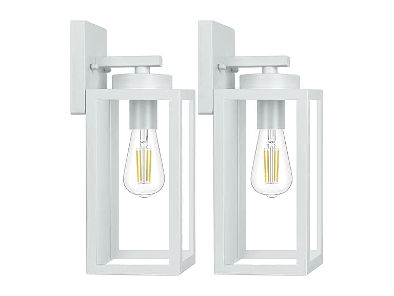 BesLowe 2-Pack Outdoor Wall Light Grey - Image 1