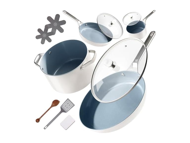 Greater Goods 12pc Ceramic Set, Birch White - Image 1