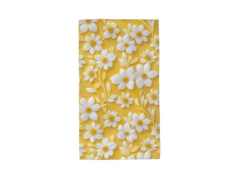 Ouqiuwa Soft Yellow and White Flowers Hand - Image 1
