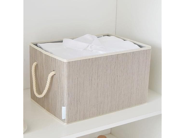 Sukkiri Homu 2-Pack Fabric Storage Baskets Clay - Image 1