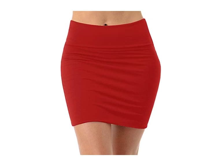Fashiontasy Women (S) Casual Rayon Stretchy Skirt - Image 1