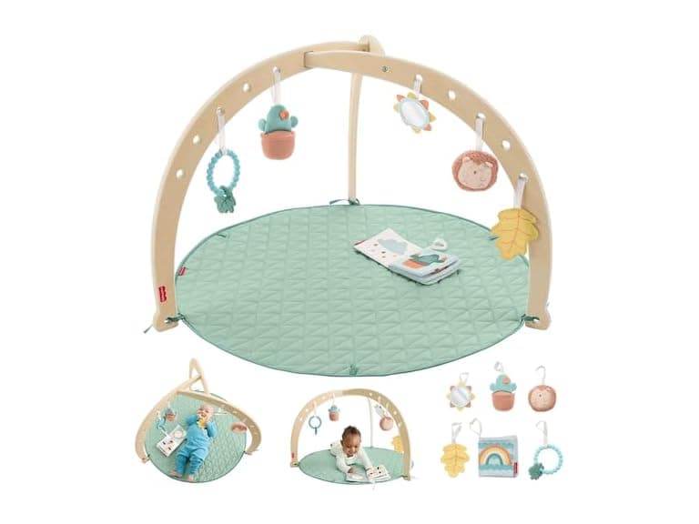 Fisher-Price Wood Baby Playmat Lay & Play - Image 1