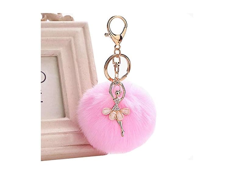 VesipaFly (S) Faux Fox Fur Pom Pom Ball Pendant - Image 1