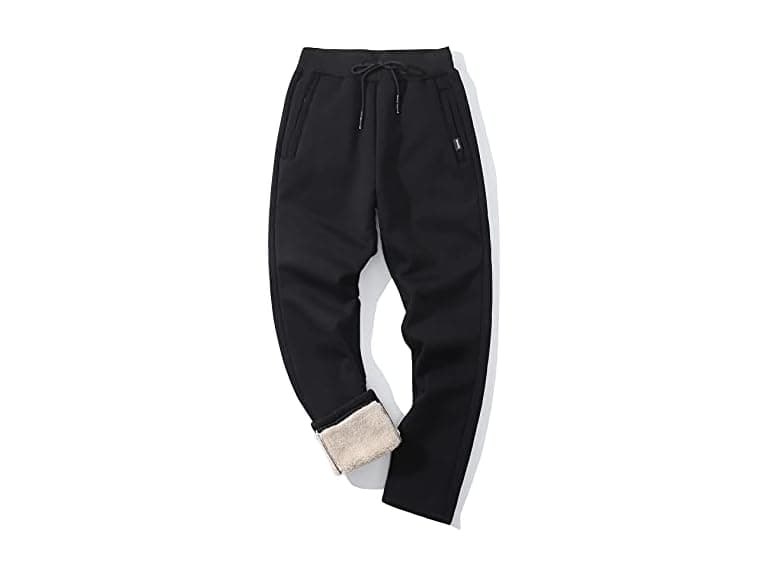 Gihuo Men (M) Sweatpants Sherpa Fleece Lined Pants - Image 1