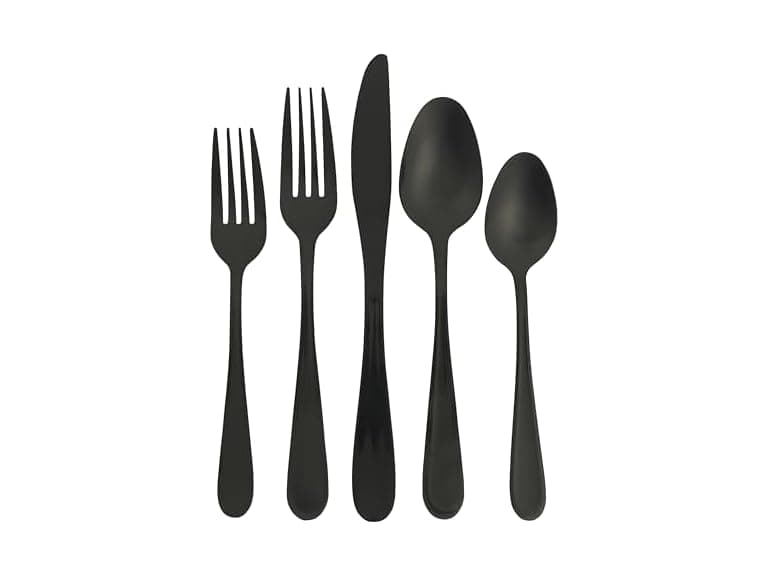 Ravidia Black Flatware Cutlery Silverware Set 20 Pieces - Image 1
