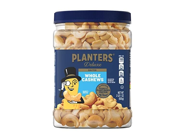 PLANTERS Deluxe Salted Whole Cashews 33oz - Image 1