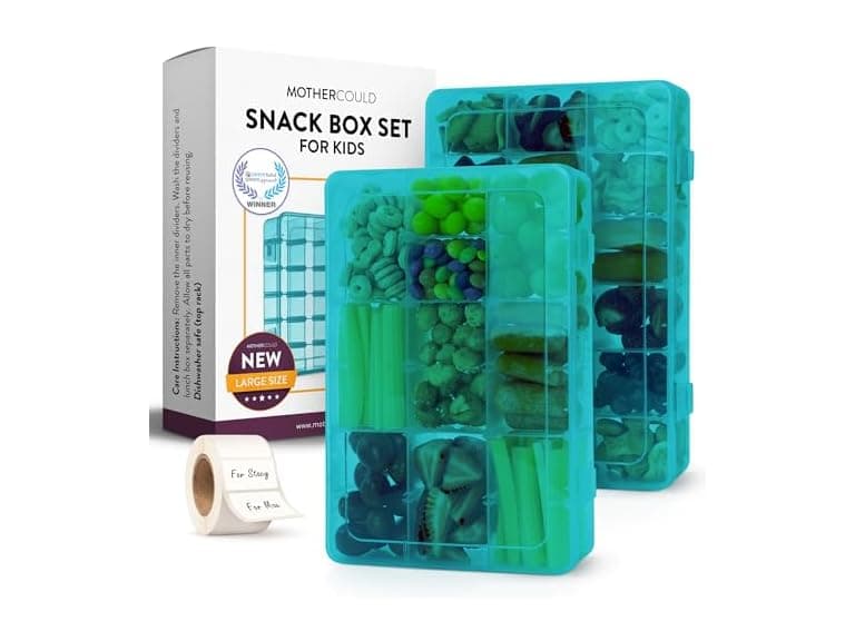 Mothercould Large Kids Snack Box Containers Set of 2 - Image 1