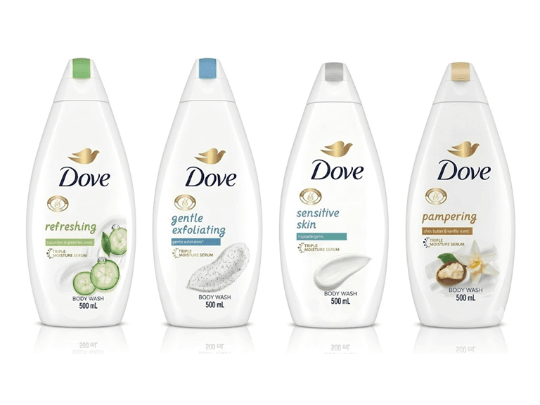 (4-Pack) Dove 500 ML Body Wash - Image 1