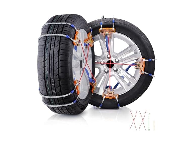 8 PCS Snow Chains, Tire Traction Wheel Chains - Image 1